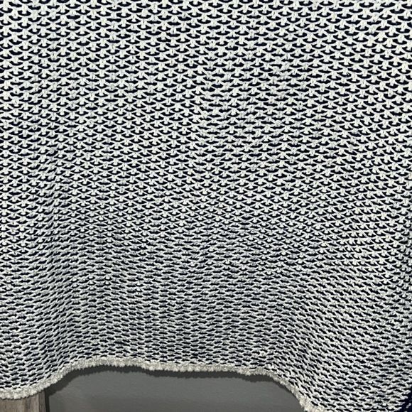 Cotton Country 1/4 Zip Recycled Woven‎ Cotton Sweater From Canada Navy Ivory M - Picture 5 of 10